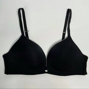 Calvin Klein Naked Glamour Wirefree Shaping Contour Bra 36C Black F3319 Padded